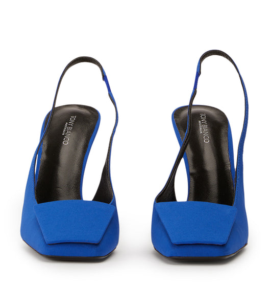 Tony Bianco Rue Azure Crepe 10.5cm Event Heels Azure | BMYSD77605