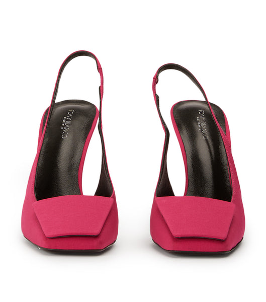 Tony Bianco Rue Persian Crepe 10.5cm Event Heels Red | QMYWA45026