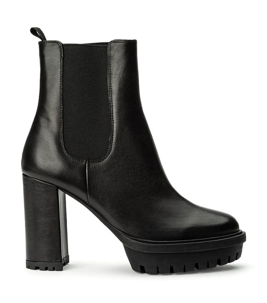 Tony Bianco Sammy Black Como 10cm Platform Boots Black | MYDYB32842