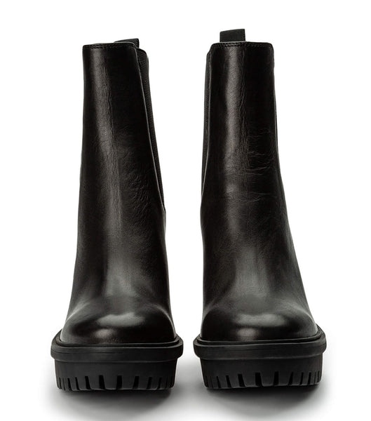 Tony Bianco Sammy Black Como 10cm Platform Boots Black | MYDYB32842