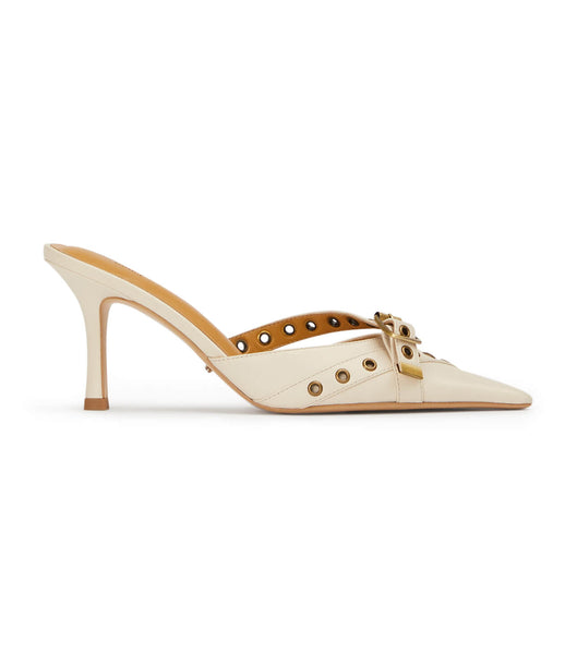 Tony Bianco Savoir Bone Venice 8cm Low Heels Beige | MYJKU47203