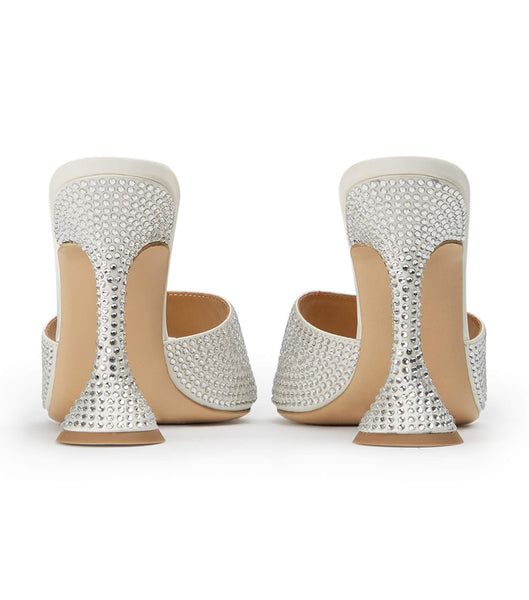 Tony Bianco Serri Ivory Satin 10.5cm Bridal Heels White | EMYVG29274