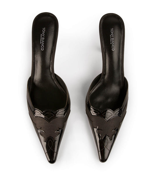 Tony Bianco Shuga Black/Black Patent 8cm Event Heels Black | XMYBH14693