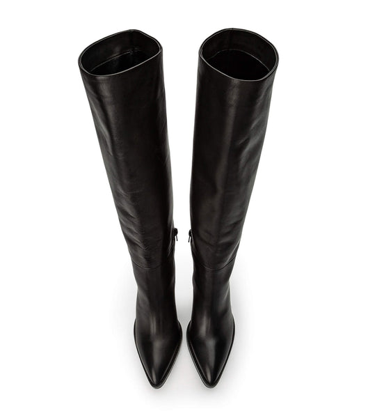Tony Bianco Skyla Black Como 9cm Mid Calf Boots Black | PMYER84767