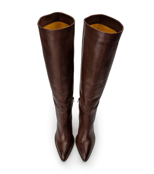 Tony Bianco Skyla Choc Como 9cm Mid Calf Boots Chocolate | MMYHR19427