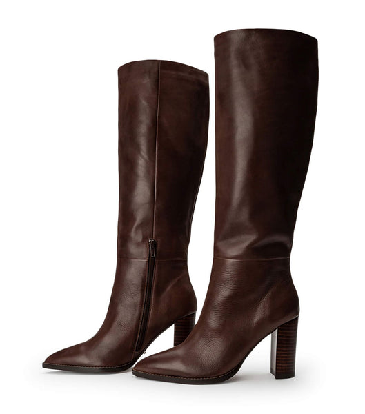 Tony Bianco Skyla Choc Como 9cm Mid Calf Boots Chocolate | MMYHR19427