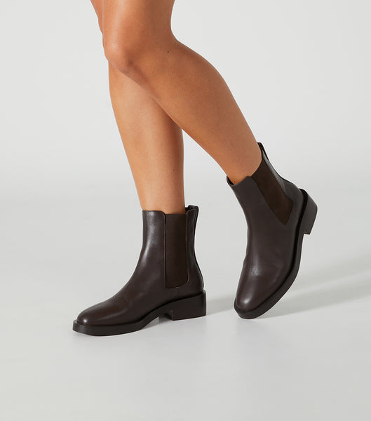 Tony Bianco Tango Choc Como 4cm Ankle Boots Chocolate | UMYND67854