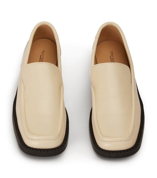 Tony Bianco Teddy Ecru Venice 4cm Loafers White | MYJVR84535