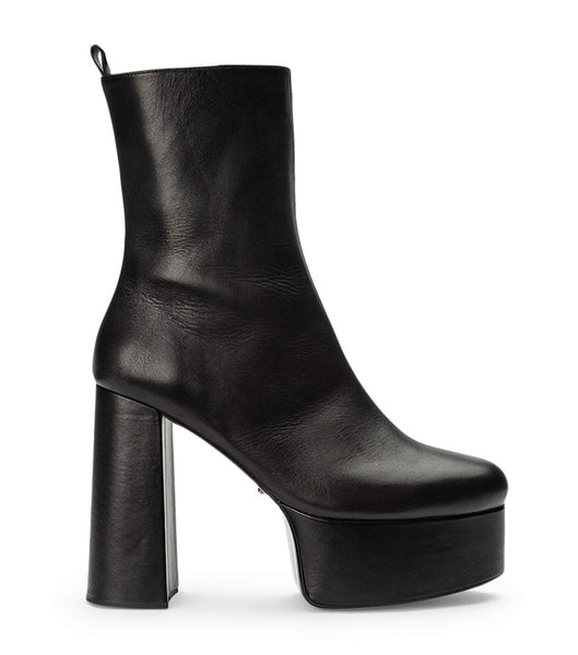 Tony Bianco Tyra Black Como 12cm Platform Boots Black | QMYUV31056