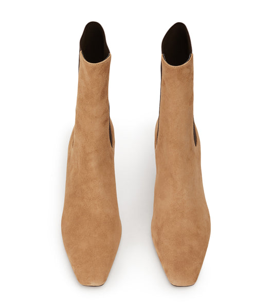 Tony Bianco Verona Butterscotch Suede 5cm Ankle Boots Brown | QMYUV91655