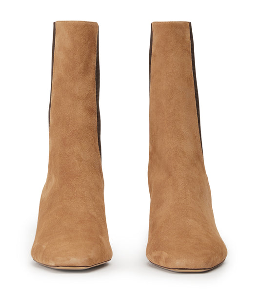 Tony Bianco Verona Butterscotch Suede 5cm Ankle Boots Brown | QMYUV91655