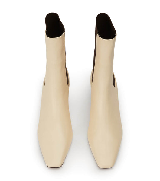 Tony Bianco Verona Ecru Venice 5cm Heeled Boots White | EMYVG66564