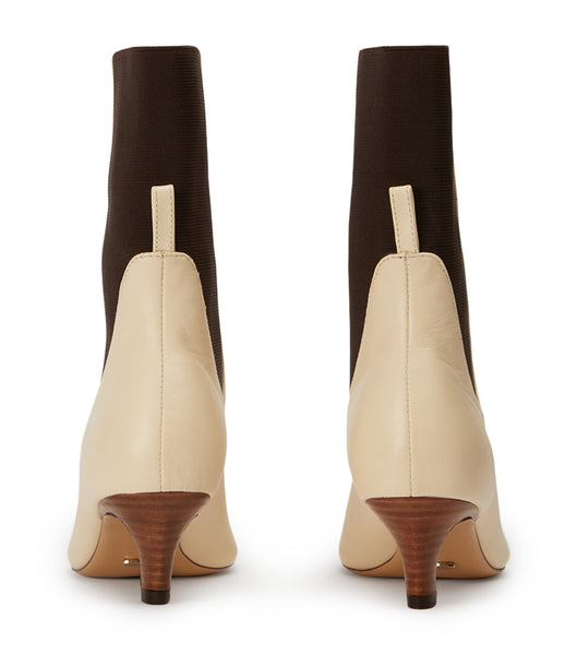 Tony Bianco Verona Ecru Venice 5cm Heeled Boots White | EMYVG66564