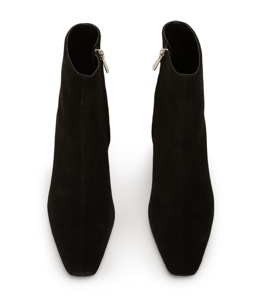 Tony Bianco Vicci Black Suede 5cm Heeled Boots Black | MYJBT50831