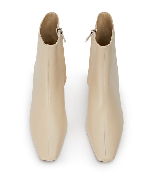 Tony Bianco Vicci Vanilla Nappa 5cm Ankle Boots Light Yellow | YMYGT16348