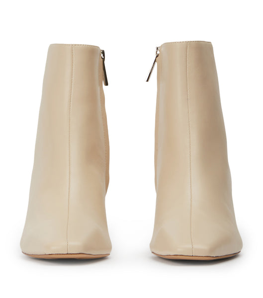 Tony Bianco Vicci Vanilla Nappa 5cm Ankle Boots Light Yellow | YMYGT16348