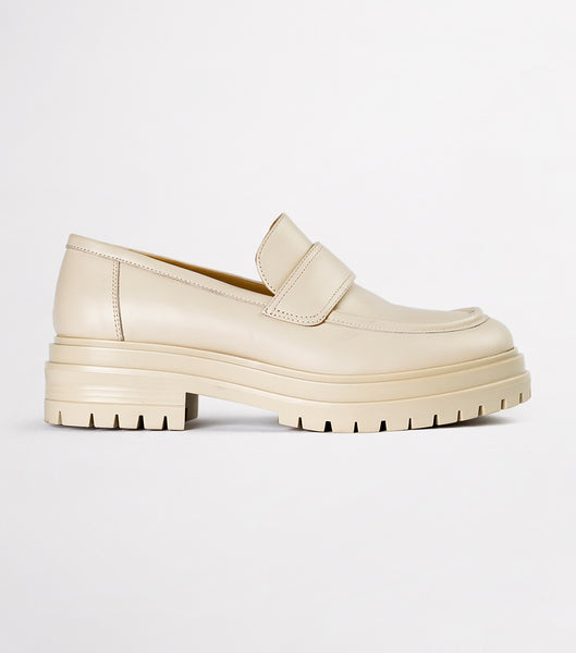 Tony Bianco Wiz Vanilla Capretto 4.5cm Loafers Light Yellow | PMYER46911