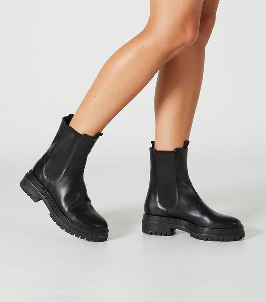 Tony Bianco Wolfe Black Como 4.5cm Ankle Boots Black | MYIIZ63523