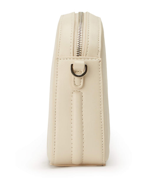 Tony Bianco Woodstoc Vanilla Leather Cross Body Bag Accessories Light Yellow | FMYHY85560