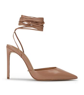 Tony Bianco Acer Latte Hi Shine 10.5cm Strappy Heels Beige | MYCIF88658