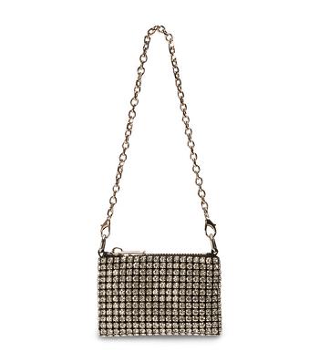Tony Bianco Arabelle Clear Crystal Mini Handbags Accessories Silver | MYJZR59111