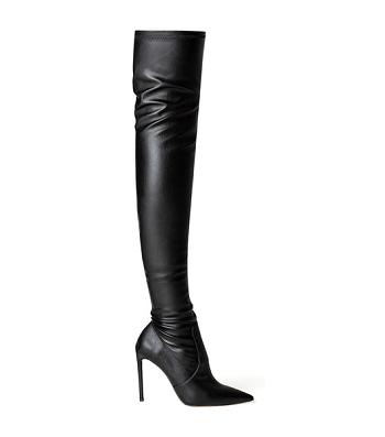 Tony Bianco Avah Black Venezia 10.5cm Stiletto Boots Black | SMYVO29438