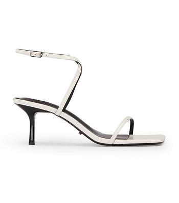 Tony Bianco Axent White Patent 6.5cm Strappy Heels White | XMYBH73491