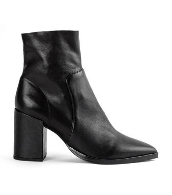 Tony Bianco Brazen Black Luxe 8.5cm Ankle Boots Black | QMYWA56798