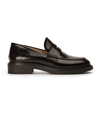 Tony Bianco Cherish Black Hi Shine 4.5cm Loafers Black | MMYHR75410