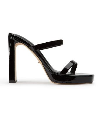 Tony Bianco Diane Black Patent 11.5cm Platform Shoes Black | PMYER35909