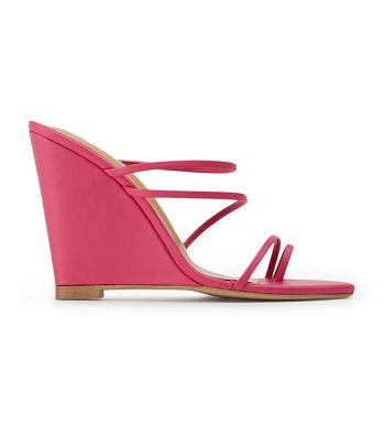 Tony Bianco Gaia Acid Pink 11cm Wedges Pink | MYNEJ80140
