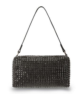 Tony Bianco Moma Black Crystal Mini Handbags Accessories Black | SMYNY96928