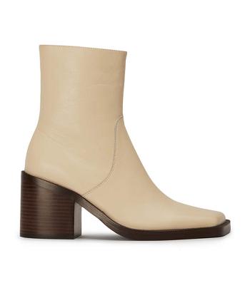 Tony Bianco Prince Ecru Venice 8cm Ankle Boots White | SMYVO40649