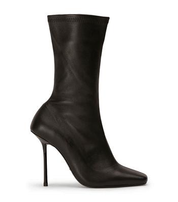 Tony Bianco Remie Black Venezia 10.5cm Ankle Boots Black | MYXBR58218