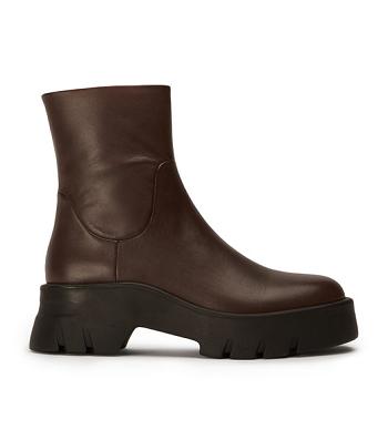 Tony Bianco Rumble Choc Como 5.5cm Combat Boots Chocolate | MYCIF25981