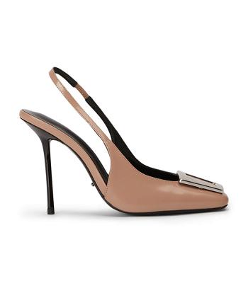 Tony Bianco Ruski Latte Hi Shine 10.5cm Event Heels Beige | FMYUI18131