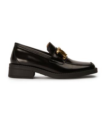 Tony Bianco Tia Black Hi Shine 4cm Loafers Black | MYNZX22322