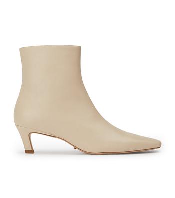 Tony Bianco Vicci Vanilla Nappa 5cm Ankle Boots Light Yellow | YMYGT16348